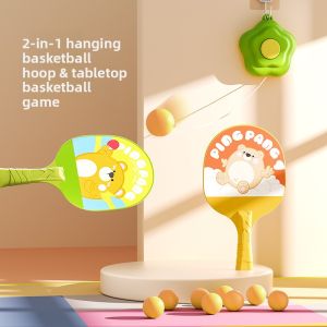 Yimi | Parent-Child Exercise Educational Toy 2-in-1 Suspension Table Tennis Set