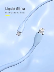 Cáp sạc 20W Type-C to Lightning Baseus Jelly Liquid Silica gel Fast Charging - CAGD