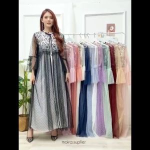 OUTER PANJANG MONALISA OUTER KEBAYA BRUKAT KONDANGAN LEBARAN