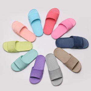 Home Use Anti-Slip Breathable Soft Bottom Summer Slippers for Men And Women Couples Bathing Slippers Lightweight Convenient