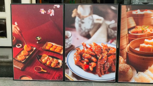 (HÌNH THẬT) Tranh treo tường dimsum 3 trang trí decor quán ăn nhà hàng bindecor