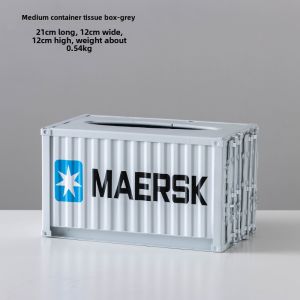 Metal Container Tissue Box Creative Retro Pumping Paper Box Handmade Customizable Container Tissue Box Decorative Ornaments