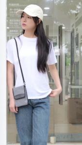 KIWIFOTOS Travel Cell Phone Pouch Belt Pouch Phone Holster Crossbody Bag with Shoulder Strap for iPhone 16 15 14 Pro Max Case Holder with Neck Lanyard Smartphone Walking Passport Wallet