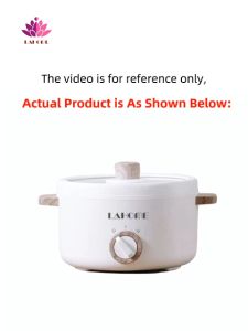 LAHOME 1.5L Electric Cooker Multi Function Cooker Hotpot Cooker Steamer Cooker Multifunctional Portable Hot Pot Ramen Cooker Multi purpose Mini Rice Cooking Non-stick Pot Lahome A1502