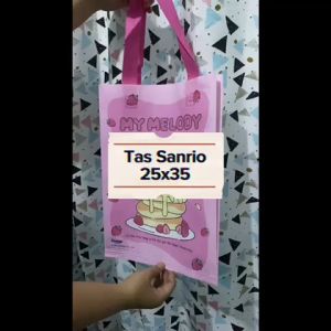 (1 Lusin) Tas Ulang Tahun Kuromi Hellokitty Melody / Tas Laminasi Karakter Sanrio