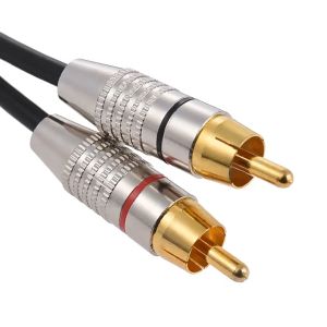 1/2/3 Meter 1 XLR Dual RCA Male Plug Stereo Audio Cable Connector Y Splitter Wire Cord Amplifier