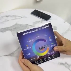 Đèn không khí LED 15W sạc không dây loa Bluetooth đèn bàn hơn 10 chế độ màu đèn Zweicx