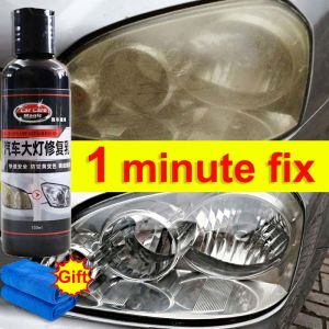 👍free towel👍Car Care Headlight Cleaner 150g 1 minute refurbishment The ten-year-old headlight turns on as soon as it is wiped Won’t hurt the headlight headlight restore car lens repair headlamp restorer headlight polisher