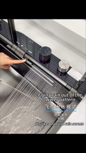 Frocill 【Deluxe+】Adjustable Waterfall Up And Down Honeycomb Sink SUS304 Kitchen Sinki Stainless Steel Sinki Dapur