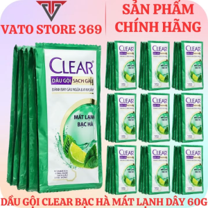 Dầu gội CLEAR bạc hà mát lạnh gói 6g