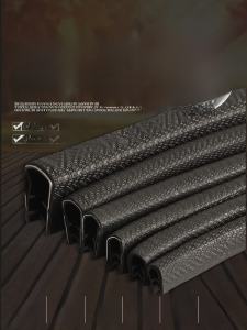 Rubber Trim U-Shaped Skeleton Sealing Strip Mechanical Sheet Metal Bridge Cutting-Proof Hand Decoration Mouthpiece Protection Bar Card Strip