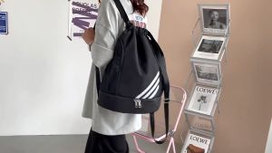 Drawstring Backpack Sports Dry Wet Separation Gym Bag with Shoes Compartment Sackpack for Men Women Children  2023 New