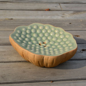 Classical Chinese Style Ceramic Soap Dish Hole-Free Soap Holder Vintage Aesthetic Handmade Soap Tray for Bathroom Storage