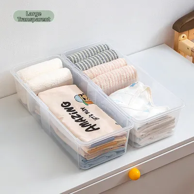 Baby Clothes Storage Box Infant Underwear Socks Organizer Drawer Divided Closet Storage Box Home Use Childrens Wardrobe