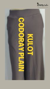 Celana Kulot Panjang Jumbo Bahan Codoray Plain All Size - Queens Fashion