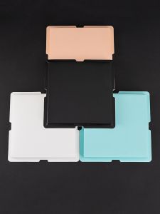 Transparent Double Layer Cake Box 4 Inch 6 Inch 8 Inch 10 Inch Base Tray White High Base Cake Packaging Box for Baking Supplies