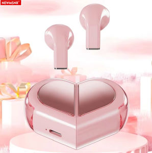 Heart-shaped Rotatable Wireless Bluetooth Earphones Stereo Sound Headphones Touch Control Earbuds Gamer Headsets gifts for girl