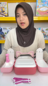 Mainan Anak TELINGA KELINCI PINK BACKPACK KITCHEN SET JM11645 Mainan Anak Kitchen Bag Masakan Tas Anak Mainan Anak Perempuan - Mainan Anak Laki Laki