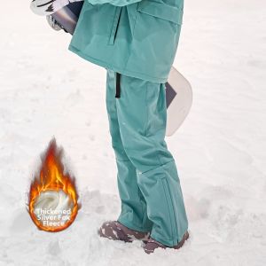 Cold Resistant Insulated Snow Pants Waterproof and Windproof Warm Pants