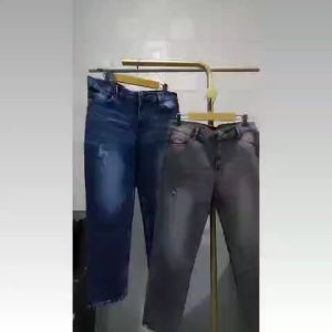 Boyfriend Ripped Jeans High Waist Wanita Celana Panjang Longgar Jins HW Loose Jeans Sobek Denim Korea