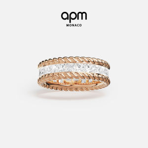 Pave Twisted Rose Gold Ring