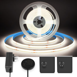 1/3/5/10M LED Strip Light DC24V With Wireless Rechargeable Motion Sensor Switch Kit for Staircase Under Bed Closet Lighting