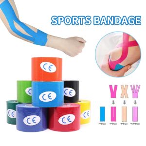 Kinesiology Sport Elastic Tape Physio Strapping Muscle Tape Pain Care Rehab Injury Knee Protector Support 肌肉贴运动胶带/绷带 7368