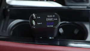 4 IN 1 Retractable Car Charger 120W Adapter Fast Charge USB Type c Cable Portable Charger for iPhone Samsung