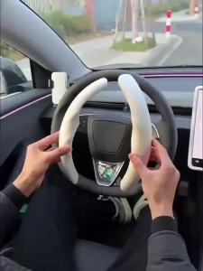 Suede Steering Wheel Cover For Tesla Model YL 2026 /3/Y Sport Steering Wheel Cover Steering Wheel Protector Interior Accessories