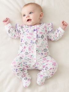 Prince Danton | Cute Floral Princess Style Long Sleeve Baby Onesie