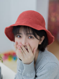 Summer Foldable Straw Hat Women Casual Versatile Fishing Cap Korean Artistic Sunscreen Hat Elegant Polyester Bucket Hat