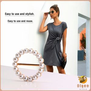 Digeo Multi-functional Scarf Ring Shawl Brooch Alloy Ring Silk Scarf Pin Women Accessories