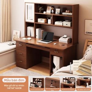 ZHUOHE | Tủ Sách Kết Hợp Bàn Làm Việc Có Hộc Đựng