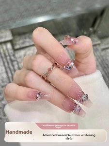 MONLEYTA | Handmade Nail Art Stickers Autumn Winter Collection Short To Medium Length Purely Crafted Nail Tips For Wearage By MONLEYTA