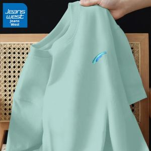 Jeanswest | Áo Thun Tay Ngắn Cotton cho Nam Thời Trang Đường Phố