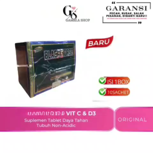 1 boks 10 sachet balck horse kapsul herbal alami ekstark daun salam