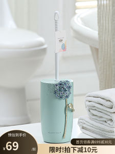 Creative Long Handle Toilet Brush Set Household Cleaning Brush No Dead Angles Bathroom Brush Toilet Cleaning Set Floor Standing
