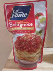 sauce spagheti / la fonte bolognes 1bks berat 315gram