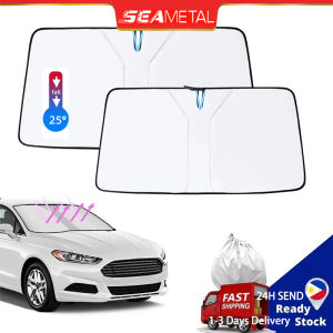SEAMETAL Car Windshield Sunshade Foldable Sun Shade Front Window Protection Sun Visor Tints Heat Insulation Anti UV