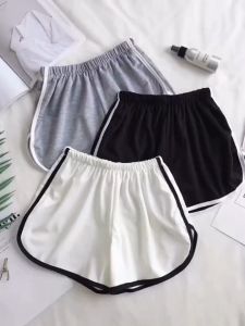 Quần short nữ thể thao tập gym kẻ sọc cá tính và trẻ chung Quần đùi nữ thun cotton thấm hút mồ hôi STYLE Q001