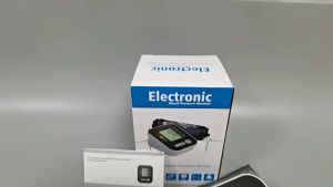 TaffOmicron Alat Ukur Tensi Tekanan Darah Jantung Dengan Sinyal Suara Automatic Sphygmomanometer Medical Digital Arm Blood Pressure Monitor