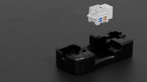 ZOERAX | ZOERAX Cat6 Keystone Jack RJ45 Keystone Jack and Keystone Punch Down Stand90-Degree Jack(Not compatible with Patch Panel)