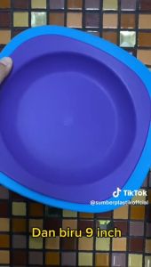 Piring Makan/Piring Plastik Motif Persegi (1pcs) Murah Nampol