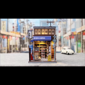 DIY 3D Wooden Puzzle Beika-cho Convenience Store Learning by Doing Self Assembly Educational Craft CWGC222