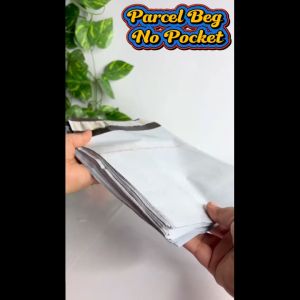 100pcs Postage Flyer Courier Plastic Parcel Bag NO POCKET For Thermal Printer