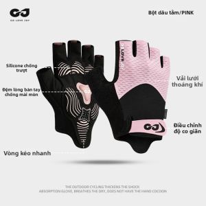 Golovejoy | Găng Tay Đạp Xe Không Trượt Thoáng Khí Ngón Bán Finger