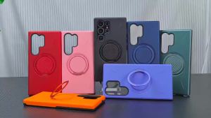 Non-Slip Armor Rotating Folding Magnetic Stand Phone Case For Samsung S25 Ultra S26 Plus Shockproof Stand Holder Cover Fundas