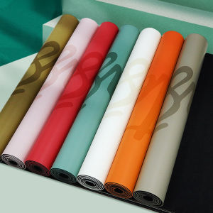 JBA 5mm PU Natural Rubber Yoga Mat Anti Slip 68CM Wide Size Durable Moisture-wicking With Design Yoga Matt for Women