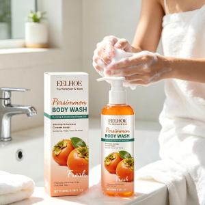 EELHOE | EELHOE Persimmon Body Wash Dirt Remover Refresh Smooth Body Cleaning Improve Skin Texture Deodorant Shower Gel with Persimmon