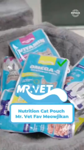 Mr. Vet - 1 BOX (12pcs) Makanan Basah Kucing Camilan Kucing Snack Kucing Meo Adult 70G